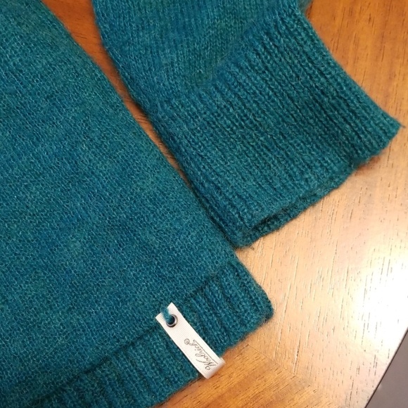 Woolrich orange winking Owl teal sweater C313:5:81 - Picture 7 of 8